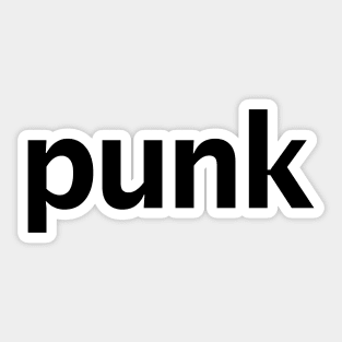 Punk Music Typography Sticker